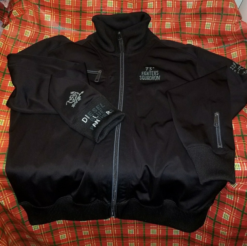 Diesel blue panther zip up